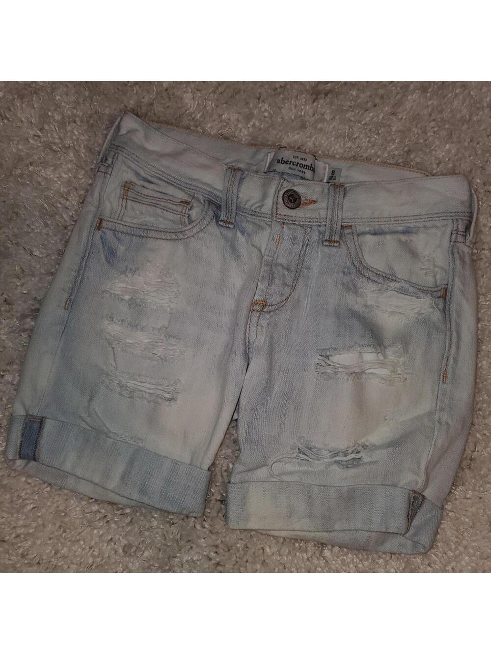 EUC Girls 8 10 Abercrombie Kids Jean Shorts